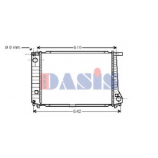 050210N AKS DASIS Радиатор, охлаждение двигателя