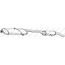 286-143 BOSAL Глушитель выхлопных газов конечный