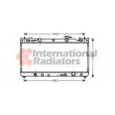 53002282 VAN WEZEL Радиатор, охлаждение двигателя