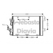 82D0226217MA WEBASTO Конденсатор, кондиционер