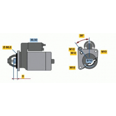 0 986 016 400 BOSCH Стартер