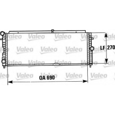 819388 VALEO Радиатор, охлаждение двигателя