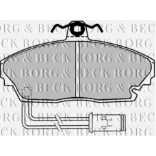 BBP1432 BORG & BECK Комплект тормозных колодок, дисковый тормоз
