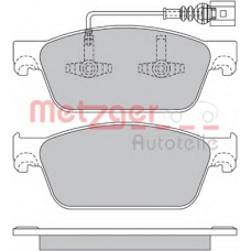 1170484 METZGER Комплект тормозных колодок, дисковый тормоз