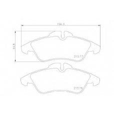 P 50 029 BREMBO Комплект тормозных колодок, дисковый тормоз