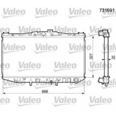 731691 VALEO Радиатор, охлаждение двигателя