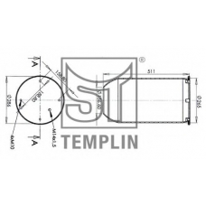 04.060.6106.331 TEMPLIN Кожух пневматической рессоры