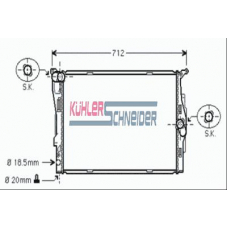 1400281 KUHLER SCHNEIDER Радиатор, охлаждение двигател