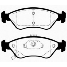 J PA-K02AF JAPANPARTS Комплект тормозных колодок, дисковый тормоз