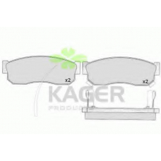 35-0395 KAGER Комплект тормозных колодок, дисковый тормоз