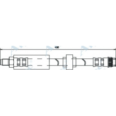 HOS3436 APEC Тормозной шланг