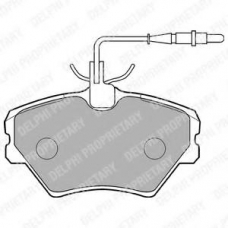 LP862 DELPHI Комплект тормозных колодок, дисковый тормоз