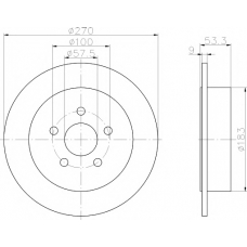 8DD 355 107-921 HELLA PAGID Тормозной диск