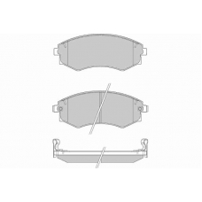 12-0941 E.T.F. Комплект тормозных колодок, дисковый тормоз