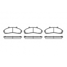 P4713.02 WOKING Комплект тормозных колодок, дисковый тормоз