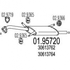 01.95720 MTS Глушитель выхлопных газов конечный