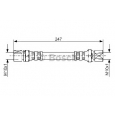 1 987 476 874 BOSCH Тормозной шланг