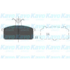 KBP-8524 KAVO PARTS Комплект тормозных колодок, дисковый тормоз