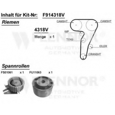 F914291V FLENNOR Комплект ремня грм