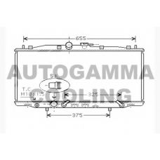 104517 AUTOGAMMA Радиатор, охлаждение двигателя