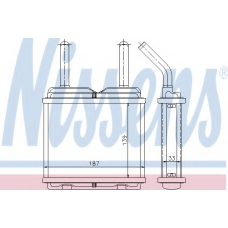72648 NISSENS Теплообменник, отопление салона