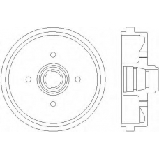 63905 PAGID Тормозной барабан
