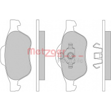 1170462 METZGER Комплект тормозных колодок, дисковый тормоз