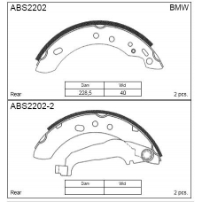 ABS2202 Allied Nippon Колодки барабанные