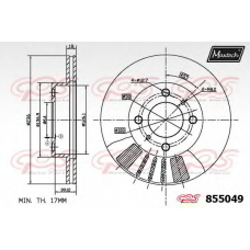 855049.6060 MAXTECH Тормозной диск