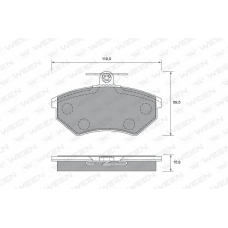 151-2515 WEEN Комплект тормозных колодок, дисковый тормоз