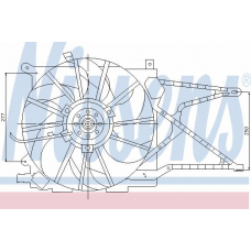 85188 NISSENS Вентилятор, охлаждение двигателя