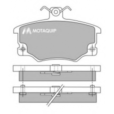 LVXL390 MOTAQUIP Комплект тормозных колодок, дисковый тормоз