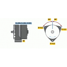 6 033 GB3 055 BOSCH Генератор