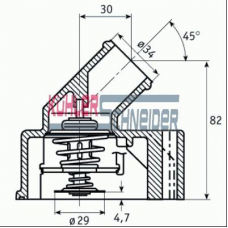 7416451 KUHLER SCHNEIDER Термостат, охлаждающая жидкость