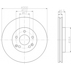 8DD 355 107-491 HELLA PAGID Тормозной диск