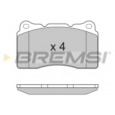 BP3167 BREMSI Комплект тормозных колодок, дисковый тормоз
