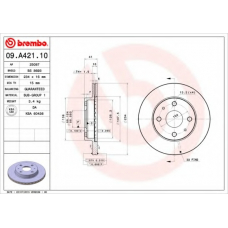 BS 8693 BRECO Тормозной диск
