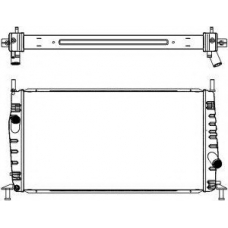 4302-1008 SAKURA  Automotive Радиатор, охлаждение двигателя