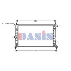 190007N AKS DASIS Радиатор, охлаждение двигателя