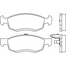 MDB2962 MINTEX Комплект тормозных колодок, дисковый тормоз
