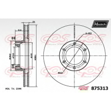 875313.0000 MAXTECH Тормозной диск