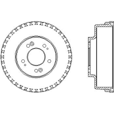 MBD283 MINTEX Тормозной барабан