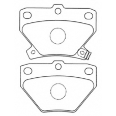 AKD-1134 ASVA Комплект тормозных колодок, дисковый тормоз