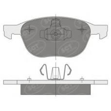 SP 358 SCT Комплект тормозных колодок, дисковый тормоз