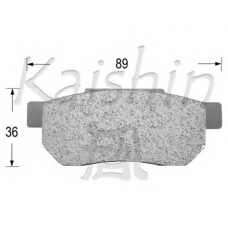 D5018 KAISHIN Комплект тормозных колодок, дисковый тормоз