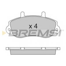 BP2767 BREMSI Комплект тормозных колодок, дисковый тормоз