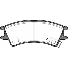 BPA0675.02 OPEN PARTS Комплект тормозных колодок, дисковый тормоз