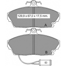 835520 Vema Комплект тормозных колодок, дисковый тормоз