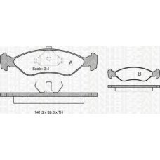 8110 69004 TRIDON Brake pads - front