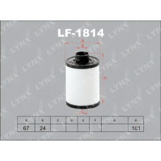 LF1814 LYNX Lf-1814 фильтр топливный chevrolet captiva 2.0d 06] / epica 2.0d 07] / lacetti 2.0d 07] / nibira 2.0